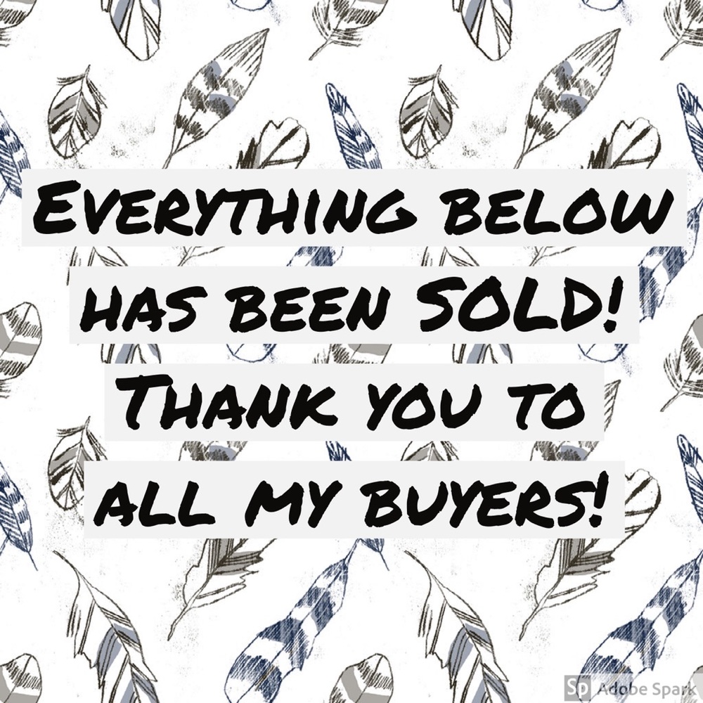THANK YOU to all my buyers💜